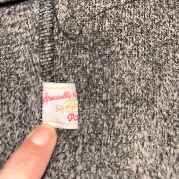 Handcrafted Fleece Full Zip Jacket - Gray - Beautiful - Warm - Aztec - XL Size - Picture 4 of 10